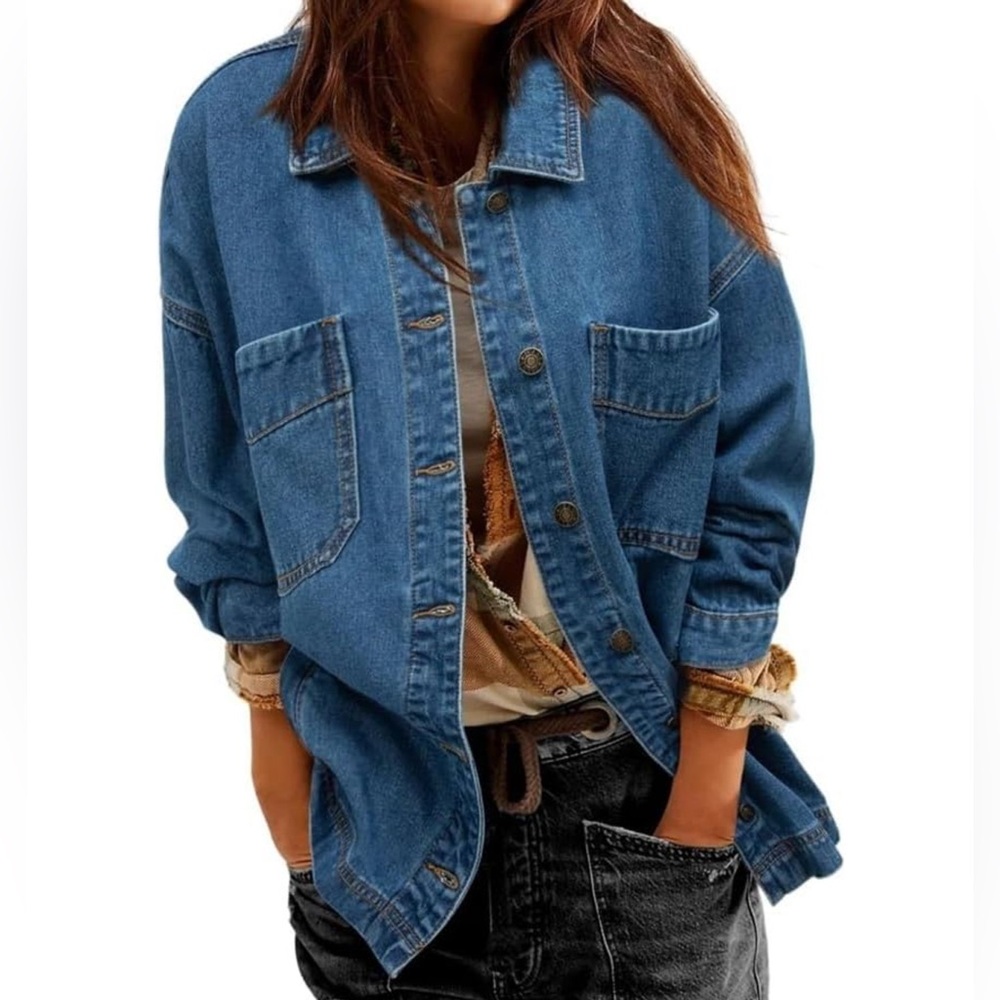 Casual Blue Denim Jacket NWOT